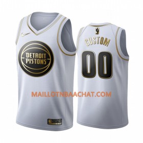 Maillot NBA Detroit Pistons Personnalisable Nike 2019-20 Blanc Golden Edition Swingman - Homme